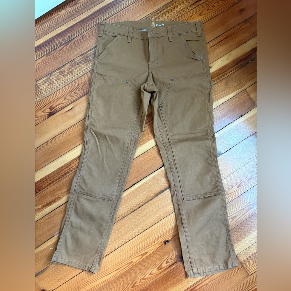 Carhartt Women’s Slim Fit Tan Cargo Pants - Size 8 Short